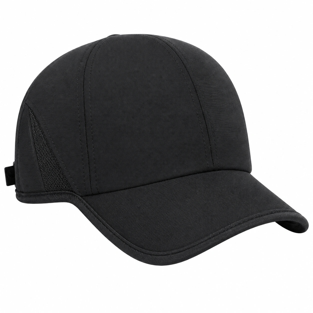 Gorra Deportiva Ajustable Negra Unisex Transpirable