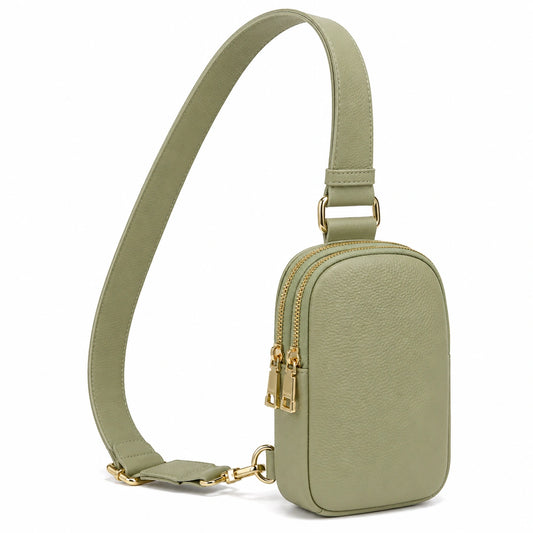 Bolso Bandolera Cruzado Verde Oliva