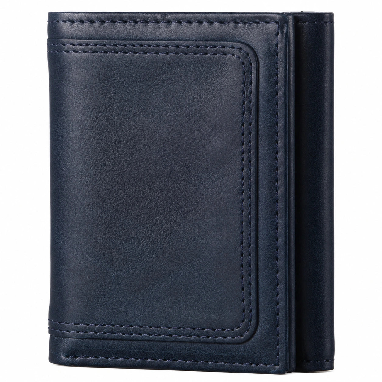 Cartera Azul Plegable para Hombre con Múltiples Compartimentos