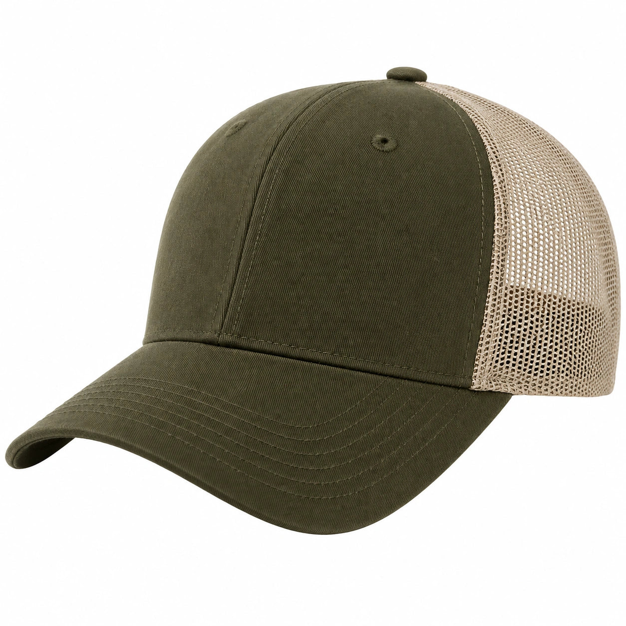 Gorra Trucker de Malla Verde Oliva Ajustable