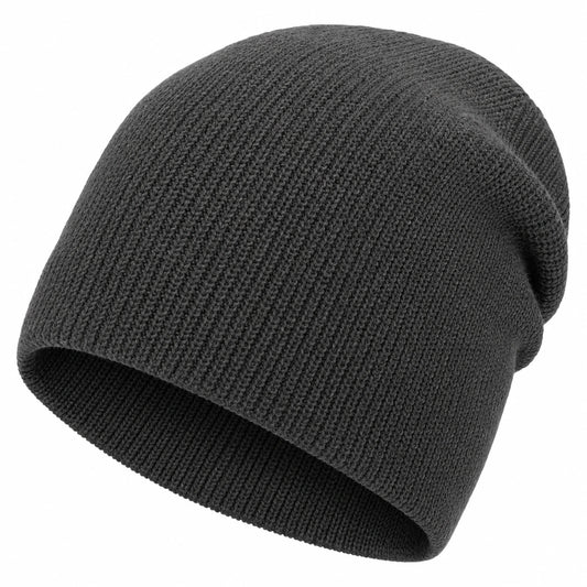 Gorro de Punto Unisex para Invierno Gris