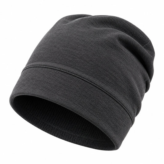Gorro unisex de punto gris oscuro