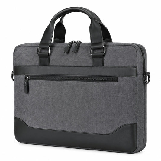 Maletín Impermeable para Portátil 15.6 Pulgadas Gris y Negro