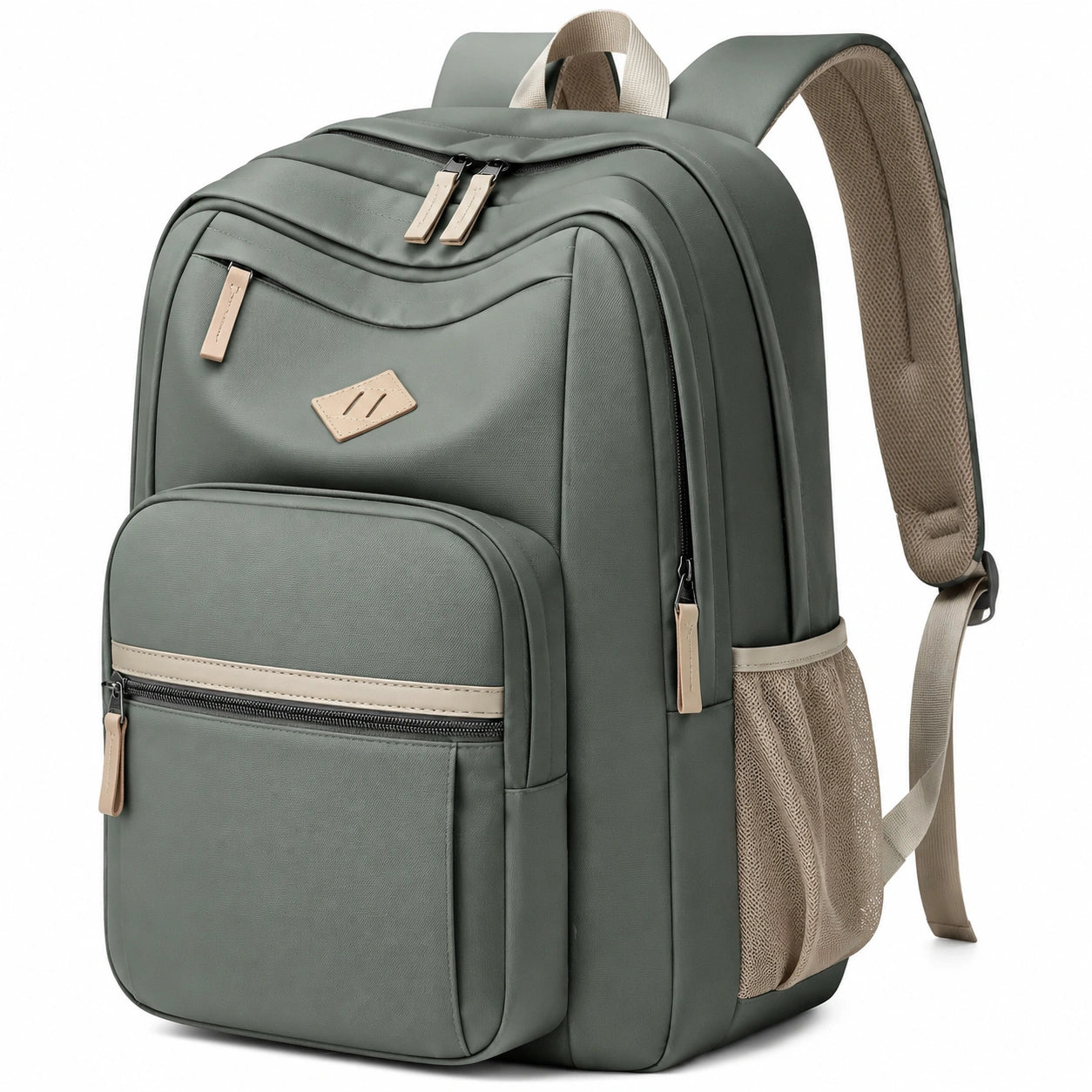 Mochila Escolar Grande Impermeable para Estudiantes Verde