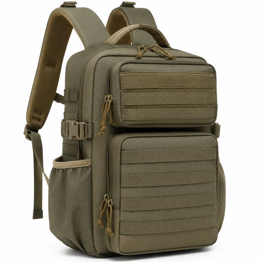 Mochila táctica verde oliva con compartimentos Múltiples 35L
